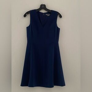 Vince Navy Sleeveless Midi Dress
